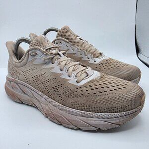 Hoka One One Clifton 7 Mens Size 8 White Athletic Shoes Casual Running Walking